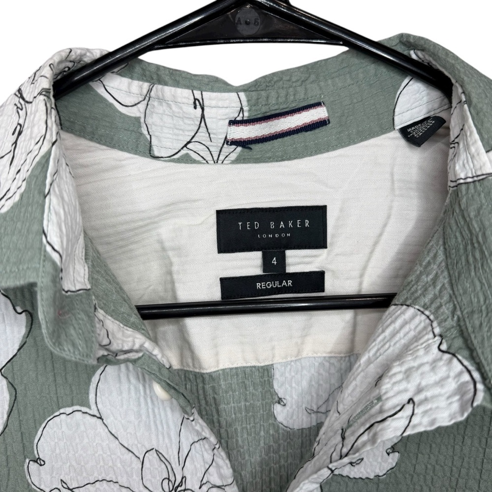 Ted Baker‎ Green Floral Men's Shirt - Picture 2 of 8